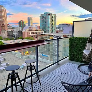  Apartment Luxury Dt, 2 Bedroom Deal, Private Balcony, Full Kitchen, Gym - Free Parking